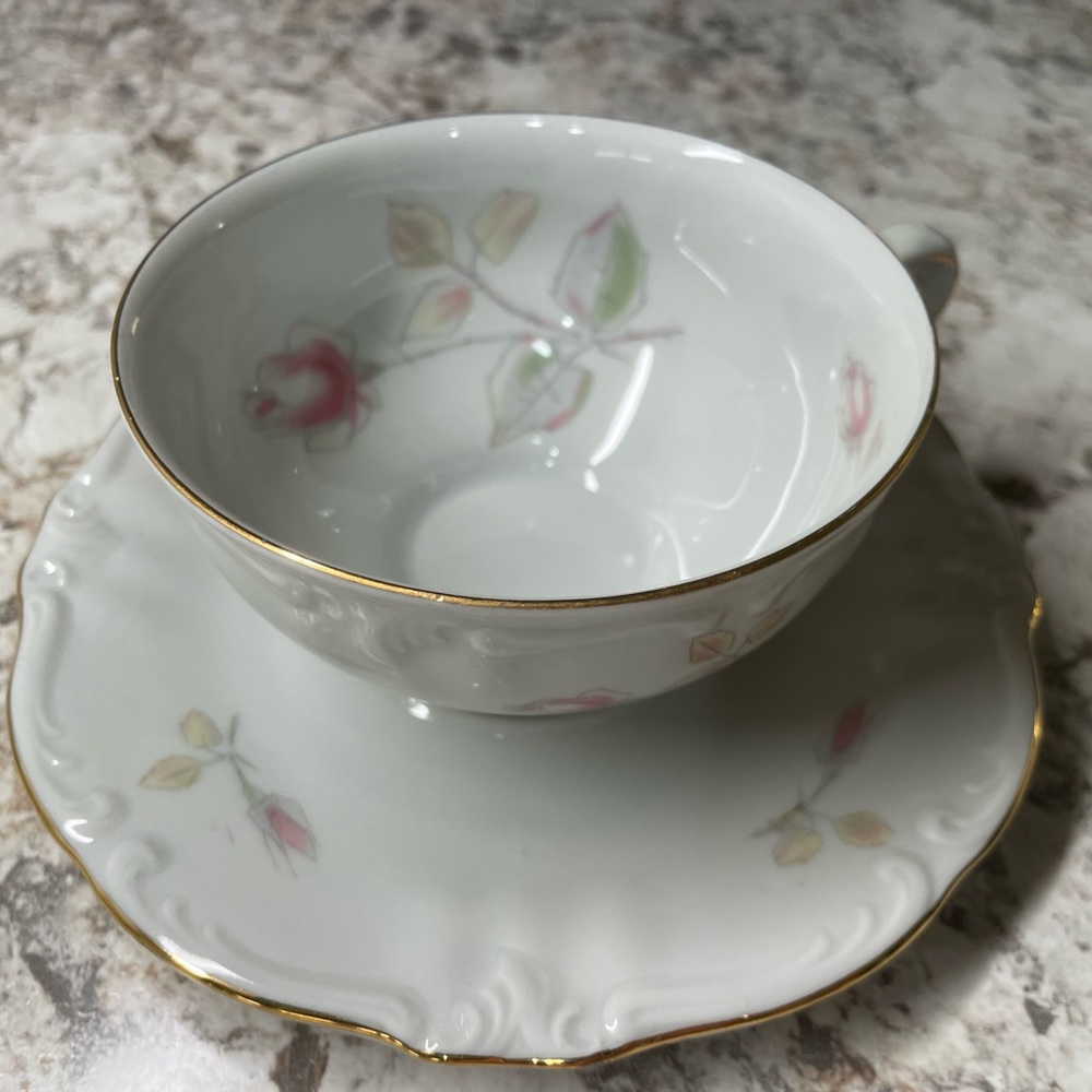 1940’s Winterling Bavaria Germany ~ 6 Fine Porcelain China Teacups & Saucers~ - Picture 7 of 16